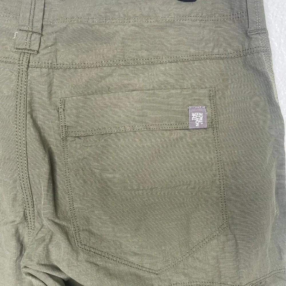 The North Face Mens Horizon Cargo Shorts Olive Green Ripstop Hiking Size 30